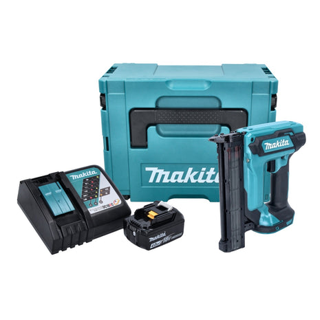 Makita DFN 350 RM1J Akku Stauchkopfnagler 18 V 15 - 35 mm + 1x Akku 4,0 Ah + Ladegerät + Makpac