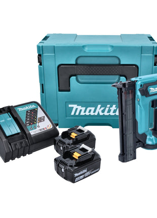 Clavadora con cabezal de batería Makita DFN 350 RMJ 18 V 15 - 35 mm + 2 baterías 4,0 Ah + cargador + Makpac