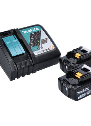 Clavadora con cabezal de batería Makita DFN 350 RTJ 18 V 15 - 35 mm + 2 baterías 5,0 Ah + cargador + Makpac