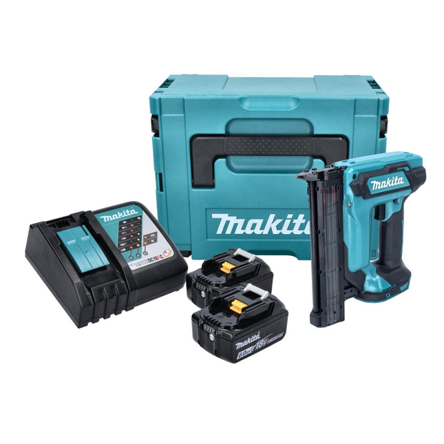 Makita DFN 350 RGJ Akku Stauchkopfnagler 18 V 15 - 35 mm + 2x Akku 6,0 Ah + Ladegerät + Makpac