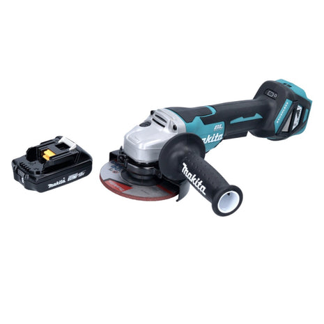 Amoladora angular a batería Makita DGA 515 A1 18 V 125 mm sin escobillas + 1x batería 2,0 Ah - sin cargador