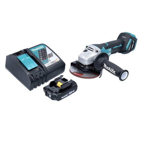 Makita DGA 515 RA1 Akku Winkelschleifer 18 V 125 mm Brushless + 1x Akku 2,0 Ah + Ladegerät