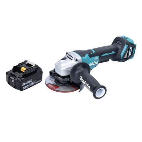 Amoladora angular a batería Makita DGA 515 M1 18 V 125 mm sin escobillas + 1x batería 4,0 Ah - sin cargador