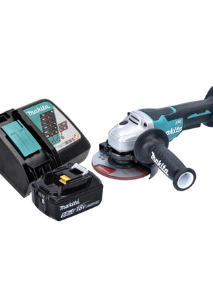 Makita DGA 515 RT1 Akku Winkelschleifer 18 V 125 mm Brushless + 1x Akku 5,0 Ah + Ladegerät