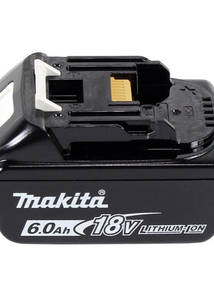 Makita DGA 515 G1J Meuleuse d'angle sur batterie 18 V 125 mm sans balai + 1x batterie 6,0 Ah + Makpac - sans chargeur