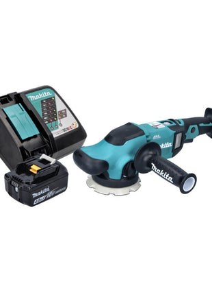 Makita DPO 500 RM1 Akku Exzenterpolierer 18 V 125 mm Brushless + 1x Akku 4,0 Ah + Ladegerät