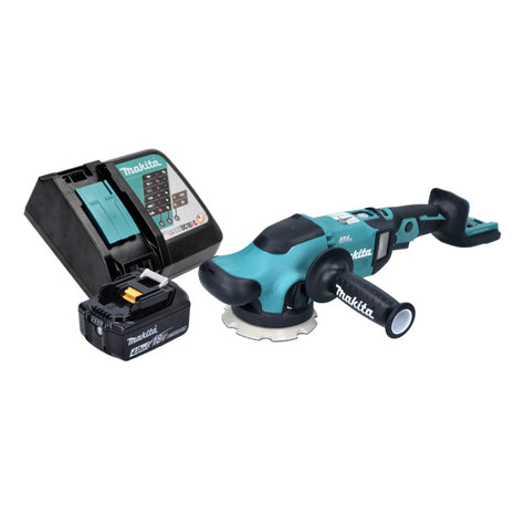 Makita DPO 500 RM1 Akku Exzenterpolierer 18 V 125 mm Brushless + 1x Akku 4,0 Ah + Ladegerät