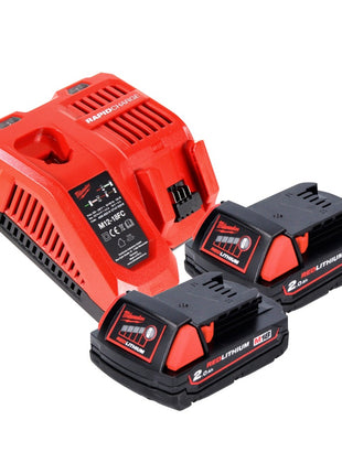 Luz de batería Milwaukee M18 TLED LED + 2x baterías 2.0 Ah + cargador