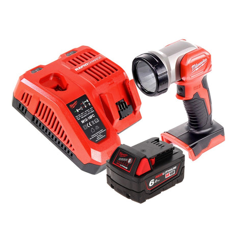 Milwaukee M18 TLED Akku Leuchte LED + 1x Akku 6,0 Ah + Ladegerät