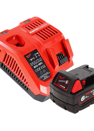 Luz de batería Milwaukee M18 TLED LED + 1x batería 6.0 Ah + cargador