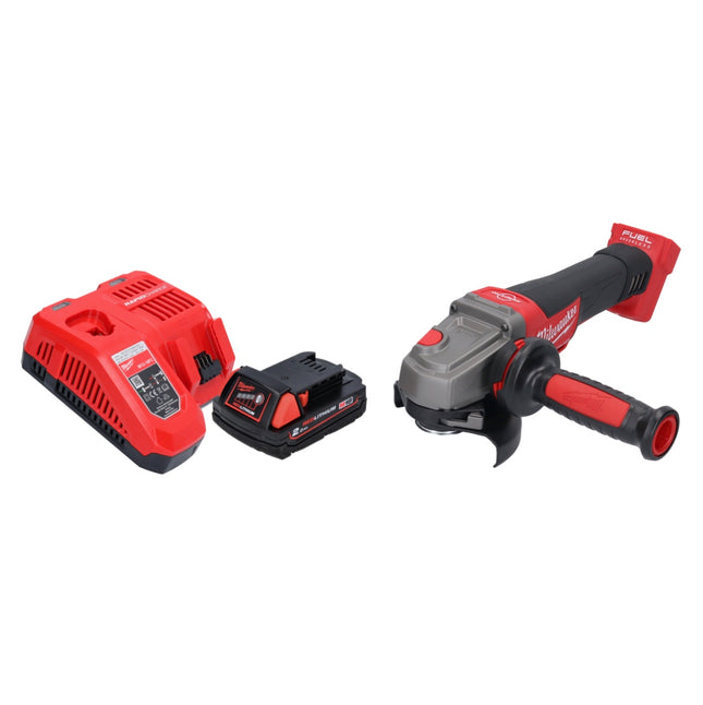 Milwaukee M18 CAG115XPDB Angle Grinder 115mm 18V Brushless + 1x Battery 2.0 Ah + Charger