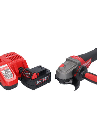 Milwaukee M18 CAG115XPDB-601 Akku Winkelschleifer 18 V 115 mm Brushless + 1x Akku 6,0 Ah + Ladegerät