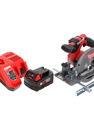 Sierra circular de batería Milwaukee M18 CCS55-601 18 V 165 mm + 1x batería 6,0 Ah + cargador