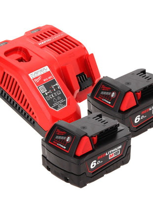 Scie circulaire sans fil Milwaukee M18 CCS55-602 18 V 165 mm + 2x batteries 6,0 Ah + chargeur