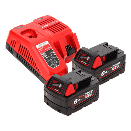 Sierra circular de batería Milwaukee M18 CCS55-602 18 V 165 mm + 2x baterías 6,0 Ah + cargador