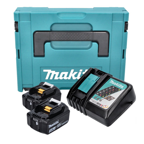 Makita Power Source Kit 18 V ( 197952-5 ) mit 2x BL 1830 B Akku 3,0 Ah + DC 18 RC Ladegerät + Makpac