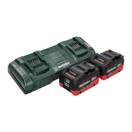 Desbrozadora de batería Metabo FSD 36-18 LTX BL 40 36 V (2x 18 V) mango redondo sin escobillas + 2x batería 10,0 Ah + cargador doble + correa trasera