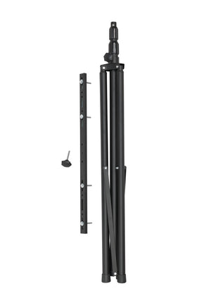 Brennenstuhl ST 301 Bau Teleskop Stativ schwarz mit Querträger ( 1170310010 ) 115 - 300 cm Traglast 10 kg für LED Baustrahler