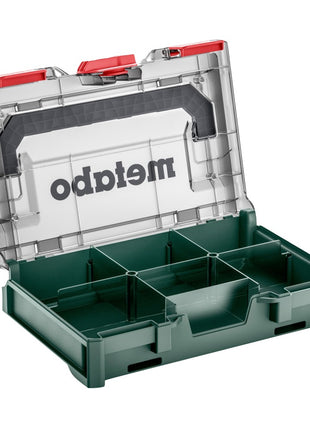 Metabo metaBOX 63 XS Organizer ( 626896000 ) System Werkzeug Koffer Stapelbar 252 x 167 x 63 mm Solo