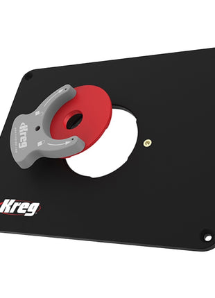 KREG PRS4038 Frästisch Einlegeplatte 298 x 235 x 9 mm + 3x Reduzierring 25 mm / 30 mm / 67 mm - Toolbrothers