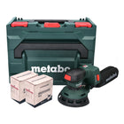Metabo SXA 18 LTX 125 BL Ponceuse excentrique sans fil 125mm 18V Brushless + 2x Sets de ponçage Toolbrothers TURTLE + Coffret metaBOX - sans batterie, sans chargeur (600146840)