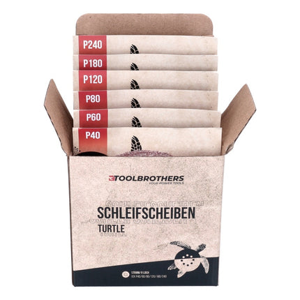 Metabo SXA 18 LTX 125 BL Cordless Random Orbital Sander 125mm 18V Brushless + 2x Toolbrothers TURTLE Sanding Set + metaBOX - without battery, without charger (600146840)