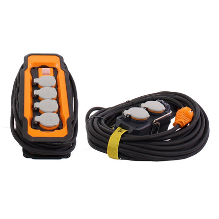 Brennenstuhl professionalLINE Industriemontage Set Mobiler Akku LED Strahler X 4000 MA + Powerblock mit Verlängerungskabel + Steckdosenblock mit Schalter + Tasche ( 9171990000 ) - Toolbrothers