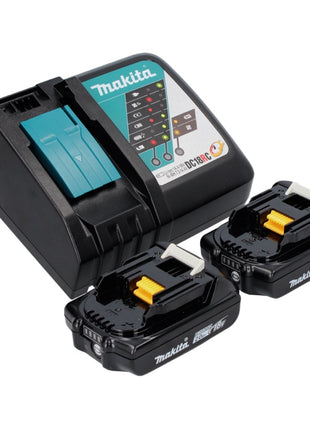 Makita DLX 2454 AJ kit combinado de batería carpintería taladro de batería DDF 483 + taladro percutor de batería DHR 171 + 2x batería 2,0 Ah + cargador + Makpac