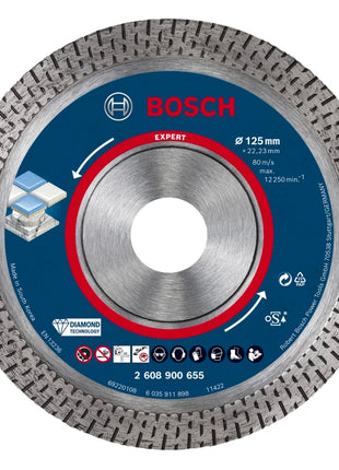 Bosch EXPERT HardCeramic Diamant Trennscheibe 125 x 22,23 mm 1 Stk. ( 2608900655 ) Diamond Technology