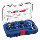 Bosch Expert Juego de sierras perforadoras para chapa, 6 piezas, 22/25/32 x 40 mm (2608900502), tecnología de carburo para taladros rotativos y de percusión