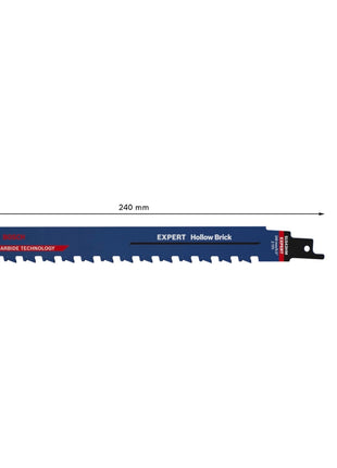 Bosch Expert Hollow Brick S 1543 HM hoja de sierra de sable 240 mm 1 pieza (2608900414) Tecnología de carburo