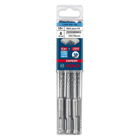 Bosch Expert Punte per foratura SDS plus 7X 6,0 x 165 mm 10 pz. ( 2608900160 )