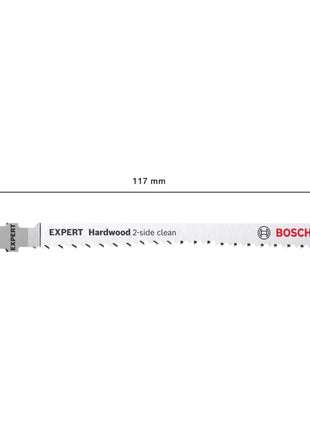 Bosch EXPERT Hardwood 2 side clean T 308 BFP lame de scie sauteuse 117 mm 25 pièces (2608901181) bimétallique