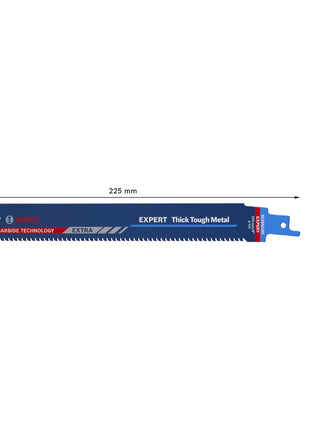 Bosch EXPERT Thick Tough Metal S 1155 CHC Säbelsägeblatt 225 mm 10 Stk. ( 2608900370 ) Carbide Technology