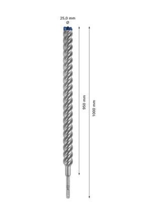 Bosch Expert SDS plus 7X Hammerbohrer 25 x 1000 mm ( 2608900153 ) 4 Schneiden Carbide Technology