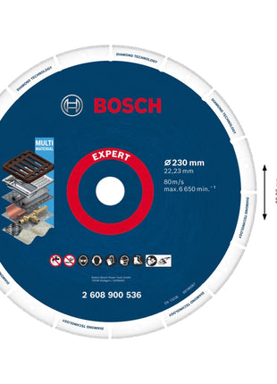 Disco de corte Bosch Expert Diamond Metal Wheel 230 x 22,23 mm (2608900536) Diamond Technology