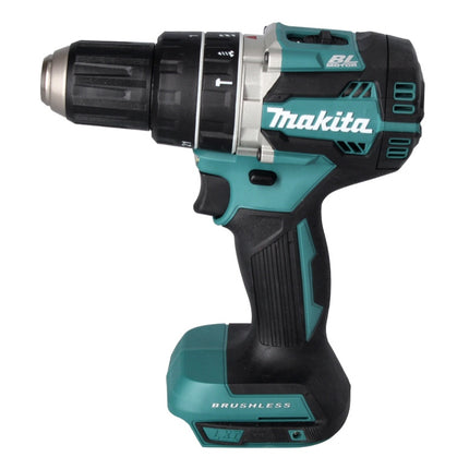 Makita DLX 2272 TJ Kit combiné meuleuse d'angle sans fil DGA 513 + perceuse-visseuse à percussion sans fil DHP 484 + 2x batterie 5,0 Ah + chargeur + Makpac