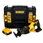 DeWalt DCS 382 NT Akku Reciprosäge Säbelsäge 18 V Brushless + 1x Akku 5,0 Ah + TSTAK - ohne Ladegerät