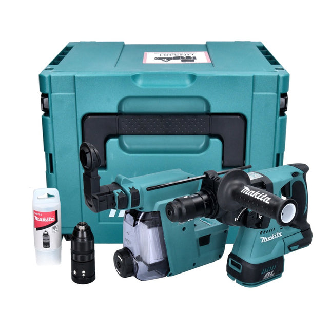 Makita DHR 243 ZJW Akku Bohrhammer 18 V 2,0 J SDS plus Brushless + Staubabsaugung + Makpac - ohne Akku, ohne Ladegerät