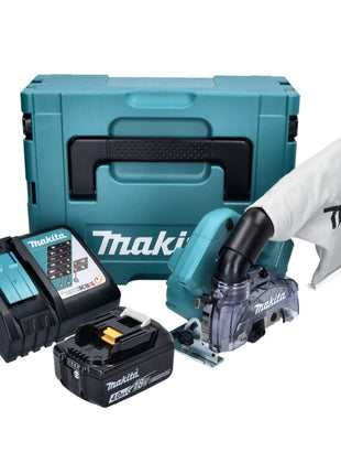 Makita DCC 500 RM1J Akku Diamantschneider 18 V 125 mm Brushless + 1x Akku 4,0 Ah + Ladegerät + Makpac - Toolbrothers