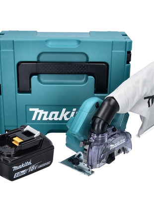 Makita DCC 500 T1J Akku Diamantschneider 18 V 125 mm Brushless + 1x Akku 5,0 Ah + Makpac - ohne Ladegerät - Toolbrothers