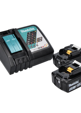 Makita DCC 500 RTJ Akku Diamantschneider 18 V 125 mm Brushless + 2x Akku 5,0 Ah + Ladegerät + Makpac - Toolbrothers