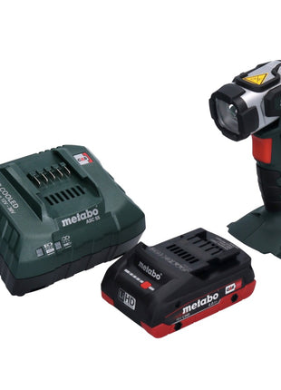 Metabo ULA 14.4 - Foco de mano con batería 18 LED 18 V 280 lm + 1x batería 4,0 Ah + cargador