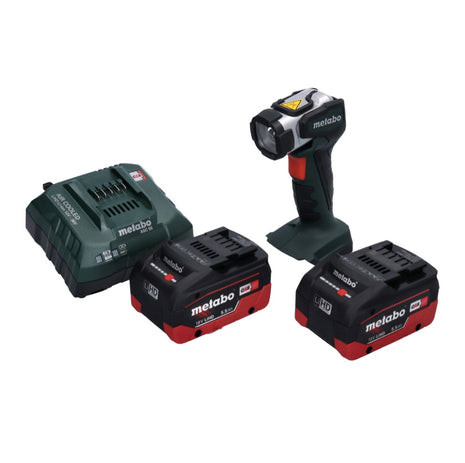 Metabo ULA 14,4 - 18 LED Akku Handscheinwerfer 18 V 280 lm + 2x Akku 5,5 Ah + Ladegerät