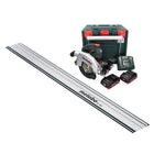 Metabo KS 18 LTX 66 BL Akku Handkreissäge 18 V 165 mm + 2x Akku 4,0 Ah + Ladegerät + Führungsschiene + metaBOX