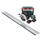 Metabo KS 18 LTX 66 BL Scie circulaire portative sans fil 18 V 165 mm + 2x batterie 4,0 Ah + chargeur + guide-chaîne + metaBOX