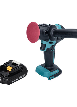 Makita DPV 300 A1 ponceuse-polisseuse à batterie 18 V 50 / 80 mm sans balais + 1x batterie 2,0 Ah - sans chargeur