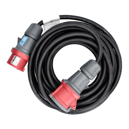 Brennenstuhl Rallonge CEE 400V / 16A 10m IP44 noire ( 1167740 ) pour courant fort / courant triphasé / courant de force