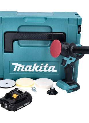 Makita DPV 300 A1J Polisseuse sans fil 18 V 50 / 80 mm Brushless + 1x batterie 2,0 Ah + Makpac - sans chargeur