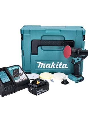 Makita DPV 300 RM1J Akku Schleifer Polierer 18 V 50 / 80 mm Brushless + 1x Akku 4,0 Ah + Ladegerät + Makpac - Toolbrothers